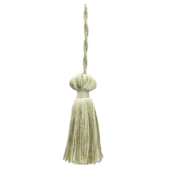 3" (7.5cm) Small Bell Tassel | Craft Tassel (Style# BT3), Sandstone Beige #A10 (Light Tan Beige) Set of 12