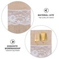 thumbnail image 2 of Luxshiny 10pcs Silverware Bags Brown Synthetic Material Foldable for Utensil Storage at Parties, 2 of 8