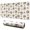 White Cow Head, variant on Long Mouse Pads for Desk,Beige Cow Flower Pattern Desk Mats on Top Of Desks, Desk Mouse Pad Extra Large with 3mm Non-Slip Base and Stitched Edge for Gaming,Office,Work,Home 31.5"x11.8"