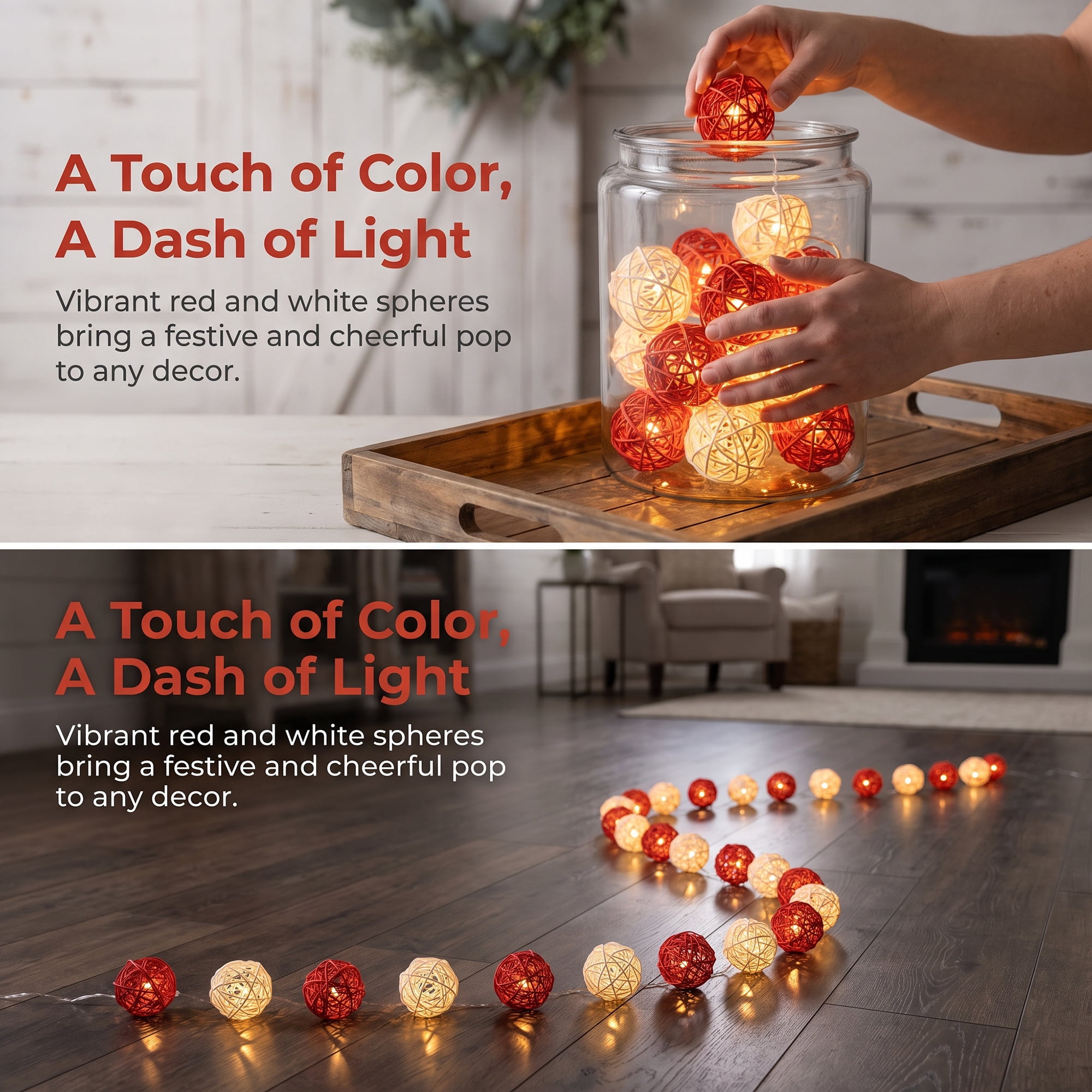Unique Bargains Twinkle Lights with Flexible Design 13.1 ft Red Light Battery Operated