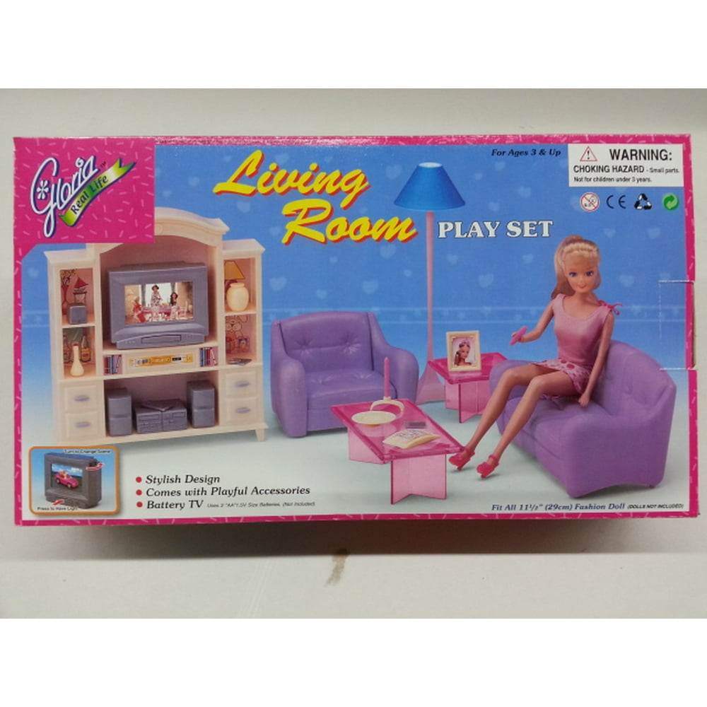 Gloria Living Room Set For 11.5" Fashion doll and Dollhouse Furniture