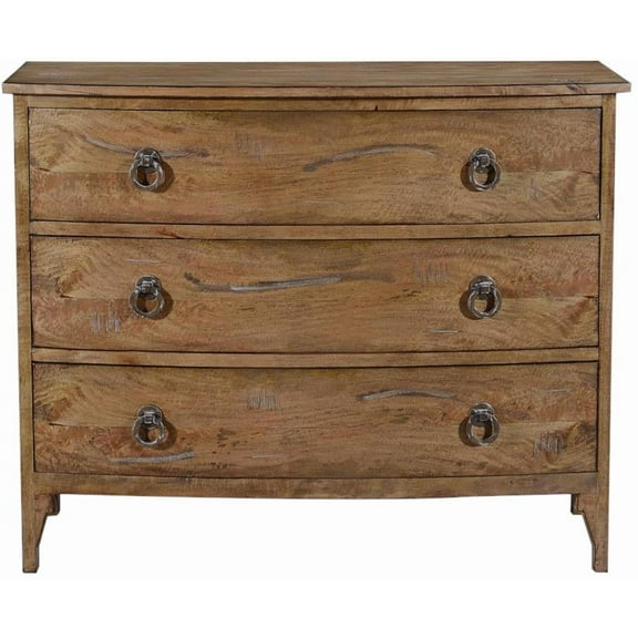 Athens Bowfront Chest – Luxurious Beachwood Finish