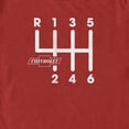 thumbnail image 2 of Men's General Motors Chevrolet Gearshift Pattern  Graphic Tee Red Small, 2 of 5