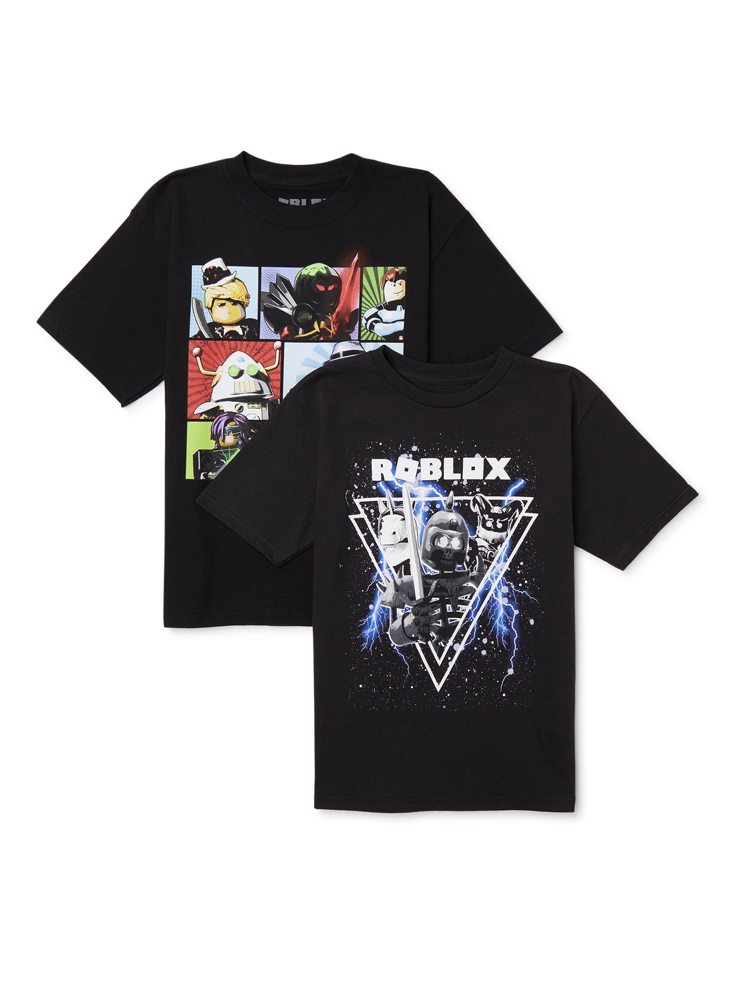 Roblox Roblox Boys Ninja And Warrior Character Graphic T Shirts 2 Pack Size 4 18 Walmart Com Walmart Com - white ninja t shirt roblox