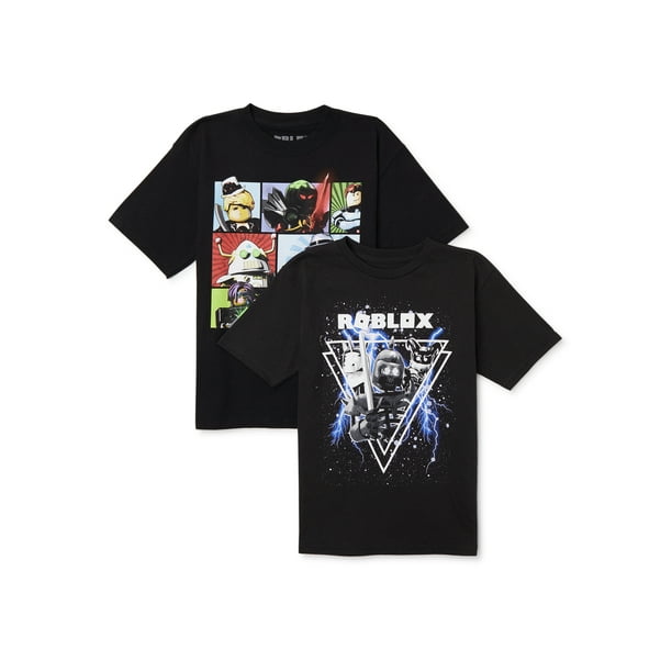 Roblox Roblox Boys Ninja And Warrior Character Graphic T Shirts 2 Pack Size 4 18 Walmart Com Walmart Com - roblox black ninja t shirt