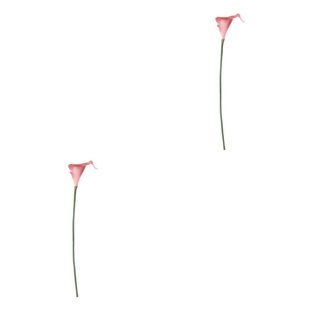 Naiovety Agregue un toque de elegancia a su hogar: cala simulada con gran plenitud en 3D y simulación realista, PU duradero, rosa tierno rosa tierno 2Conjunto