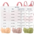 thumbnail image 4 of OVAFBAU Bras for Women Supportive Seamless Push Up Bra T-Shirt Bra Plus Size Wireless Bra Front Closure Push Up Breath Adjust Tank Women Underwears, 4 of 9