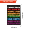 thumbnail image 3 of Equality Flag BLM Flag for in This House We Believe Yard Sign, Pride Flag Small Science is Real Black Lives Matter 12X18 inch, 3 of 7