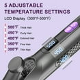 thumbnail image 6 of NEXPURE Airflow Styler Curling Iron, Flat Iron Hair Straightener and Curler 2 in 1, Ionic Curling Wand with 360°Cool Air Lock in Styling,5 Temps & Anti-Scald, Purple, 6 of 11