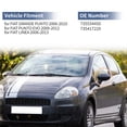 thumbnail image 2 of Reemplazo de tapa de espejo lateral izquierdo del conductor de 1 Pc ABS gris para FIAT GRANDE PUNTO 2006-2010, cubierta de guardia de espejo No.735534450, 2 of 7