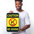 thumbnail image 2 of Pool Sign, Caution No Diving Sign,, 2 of 8