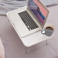 thumbnail image 3 of Folding Laptop Bed Tray Table - Sturdy MDF & Aluminum, Multi-Purpose for Dorms, Offices, and Kids' Writing Desks B, 3 of 5