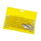 thumbnail image 1 of Kit de 6 señuelos blandos con forma de fideos, señuelos Stickbaits, señuelos de natación biónicos con forma de fideos amarillo, 1 of 9