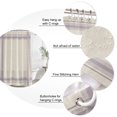 thumbnail image 3 of Purple Grid Stripes Bathroom Shower Curtains with 12 Hooks Polyester Waterproof Shower Curtain for Stalls and Bathtubs Boho Minimalist Lines Texture Beige Decorative Bathroom Curtain 72x78 Inches, 3 of 9