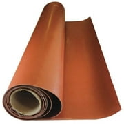 E. James 2830-1-4X6X4 6 in. x 4 ft. Silicone Red Rubber Roll - 30A Plain Backing - 0.25 in. Thickness
