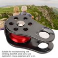 thumbnail image 4 of 20kN Fixed Micro Pulley, Smooth Surface Easy Installation Micro Climbing Rescue Pulley  for Climbing, 4 of 7