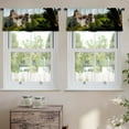 thumbnail image 2 of LALILO Kitchen Curtain Valance Castle Castle Castle Ancient Rod Pocket Window Curtain 52"x 18" Set of 2, 2 of 7