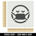 thumbnail image 2 of Face Mask Sick Health Emoticon DIY Cookie Wall Craft Stencil - 9.0 Inch, 2 of 5