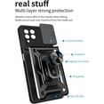 thumbnail image 2 of Sturdy Case for Samsung Galaxy M33 with Slide Camera Window, Heavy Duty Military Grade Protection Phone Cover Built-in 360°Rotate Ring Stand for Samsung Galaxy M33 SJ Silver, 2 of 9