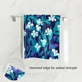 thumbnail image 2 of Small Floral Print on Dark Blue Background Face Towel Absorbent Hand Towels Bath Sport Gym, 2 of 5