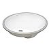 thumbnail image 3 of Ruvati 18 x 15 inch Undermount Bathroom Sink - White Oval Ceramic Bathroom Sinks with Overflow for Bathroom Vanity Sink, Porcelain Bathroom Basin - RVB0618, 3 of 4