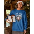 thumbnail image 2 of Snow Rider Santa Sweatshirt Men -Smartprints Designs, Male XX-Large, 2 of 4