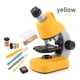 thumbnail image 3 of Microscopio biológico giratorio para principiantes 100X 1200X Microscopios LED de aumento Herramienta educativa de observación de plástico Amarillo 360 grados Guardurnaity FN000798-01B, 3 of 7