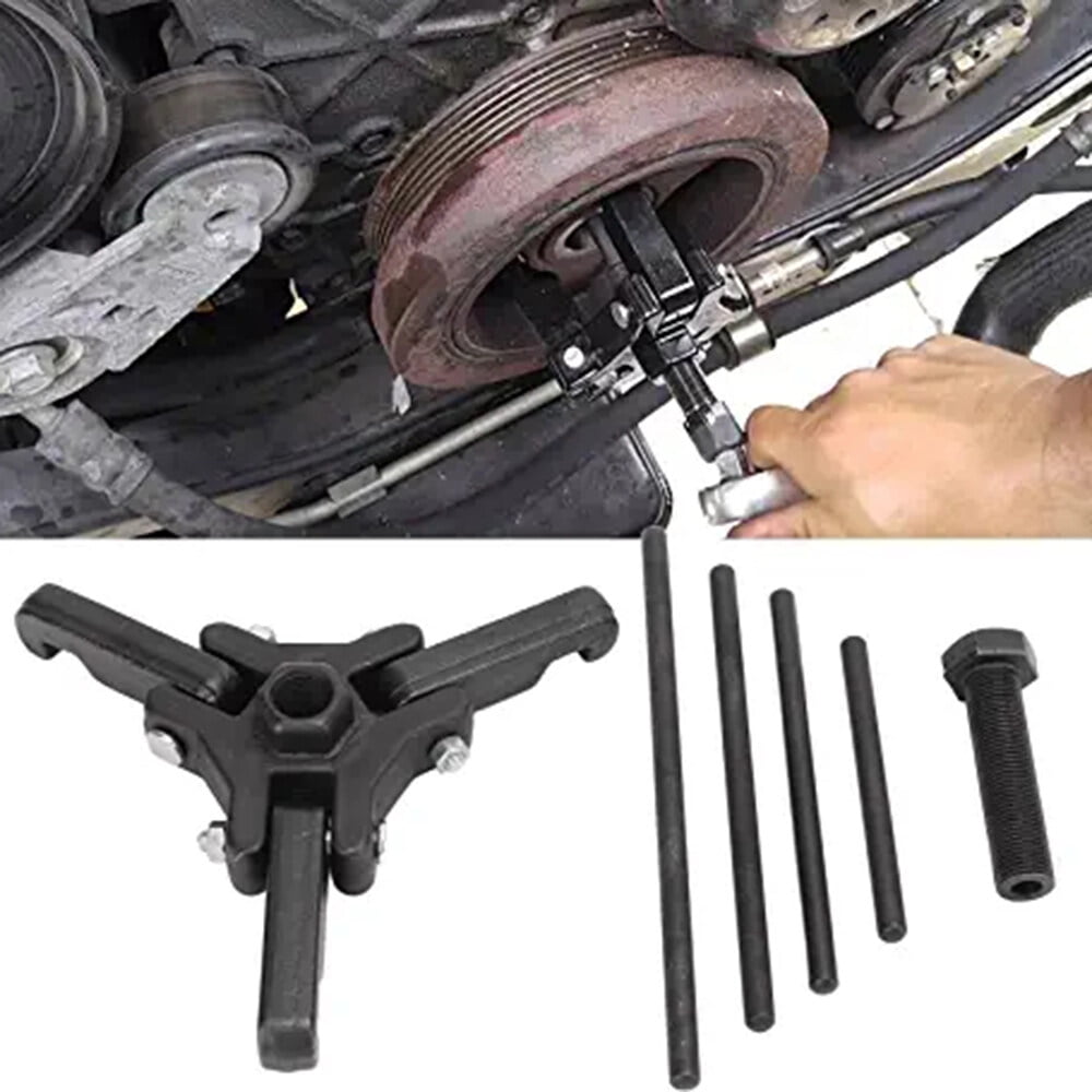 Mua Harmonic Balancer Damper Pulley Puller Kit, Compatible With Ford GM Chrysler Cadillac Chevy Trucks Mitsubishi Adjustable Upgraded 3 Jaw Puller For Harmonic Damper Balancer Removal B0cch9mcsn