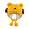 thumbnail image 4 of TISHITA Cute Plush Hat Comfortable Photo Prop Funny Soft for Festivals Shopping Gift Yellow, 4 of 8