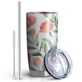 thumbnail image 2 of 20 Oz Pioneer Flower Coffee Tumbler Double Wall Insulated Stainless Steel Water Bottle | Metal Reusable Thermoses Flask with Cup Cap | Leak & Sweat Proof with Anti-Dust Lid, 2 of 7