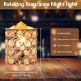 thumbnail image 3 of Kobodon Crystal Wax Melt Warmer, Wax Warmer for Scented Wax, Oil Burner Wax Melt Hollow Night Light, for Home, Kitchen, Living Room, Office, Aroma Decorative Light (Gold), 3 of 5
