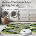 thumbnail image 5 of ODIKA 4'x6' Machine Washable Non-Slip Area Rug, Sturdy Binding for Seams High Traffic Rug, Green, 104135, 5 of 7
