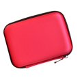 thumbnail image 2 of Guardurnaity Bolsa de disco duro de 2,5 pulgadas, bolsa de auriculares, paquete de energía móvil multifunción, bolsa de EVA, bolsa de auriculares Carteras rojo, 2 of 3