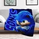 thumbnail image 2 of Manta de dibujos animados S-Sonic H-Hedgehog, manta de vellón para cama, manta de felpa peluda a cuadros para sofá, colcha de microfibra, 2 of 5