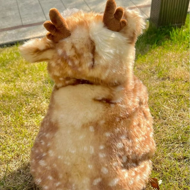 Soft And Cozy Christmas Reindeer Cape Pet Costume