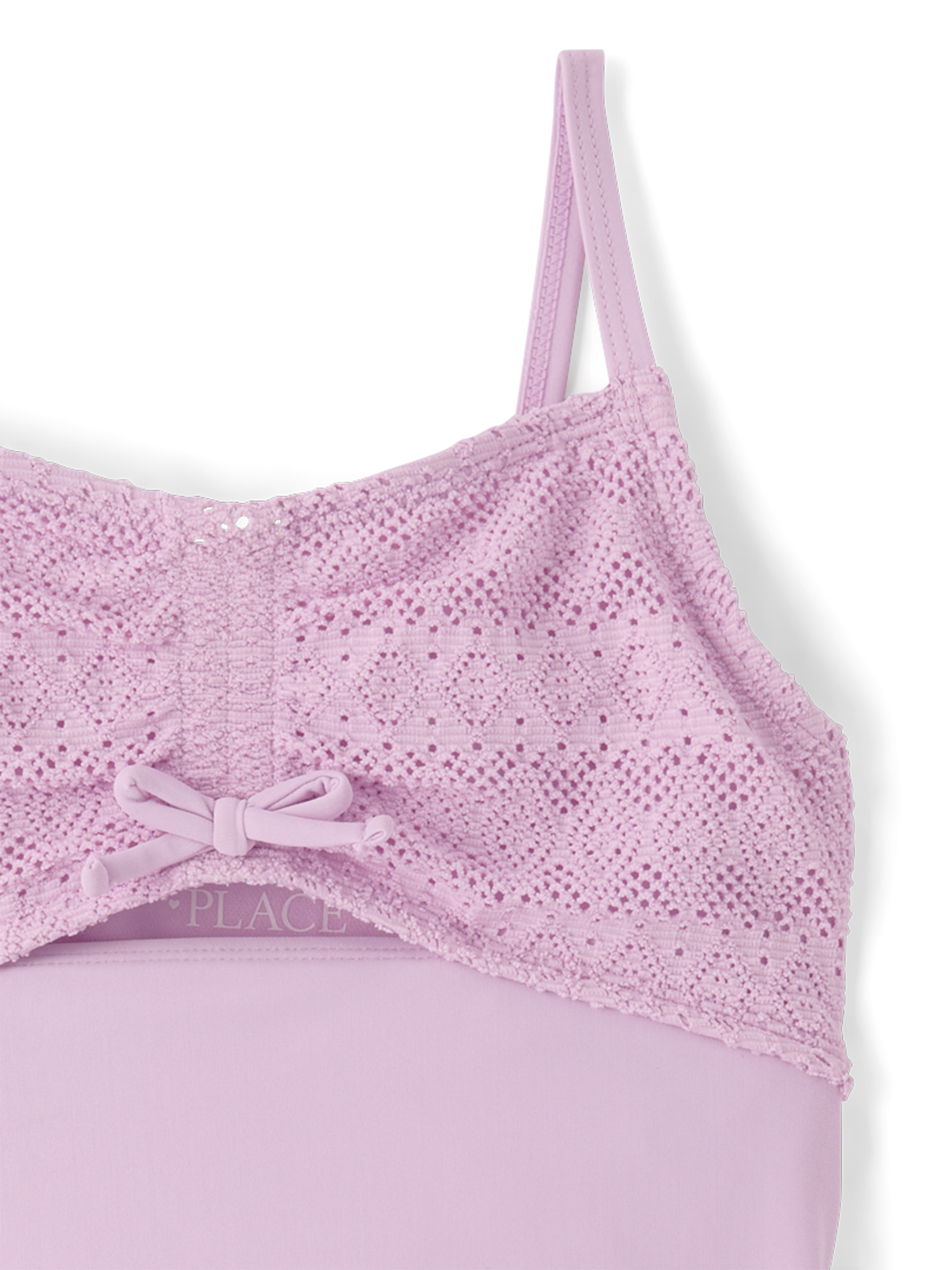 The Children's Place Girls Sleeveless Lace Cut-Out One Piece Swimsuit, Sizes XS-XXL