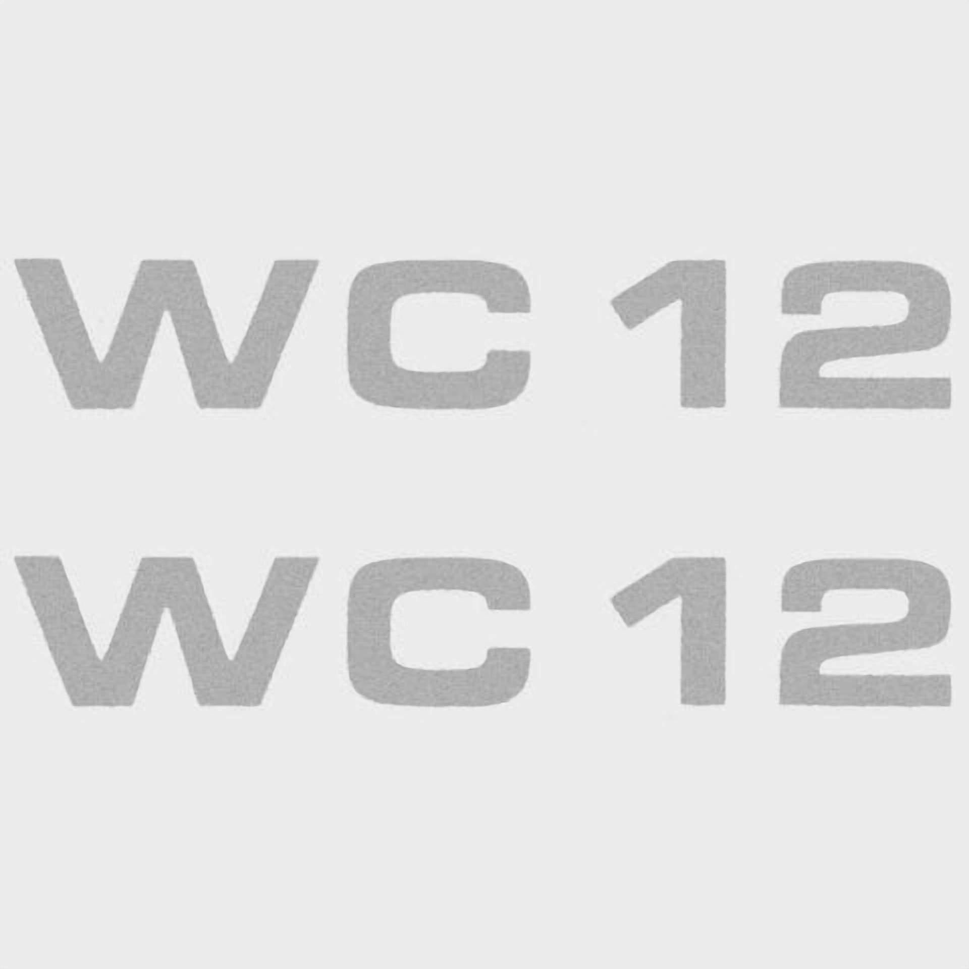 Lund Boat Model Decals | WC 12 Silver Stickers (Pair)