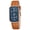 OrangeBlue-P, variant on Men’s Vintage Quartz Watch Rectangular Dual-Dial Design with Dual Time Zone,Waterproof Man Watch with Leather Strap, Perfect for Travel & Business