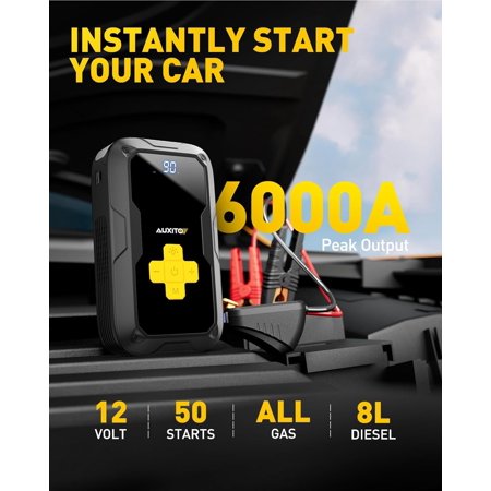 6000A Jump Starter with Air Compressor