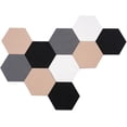thumbnail image 1 of 10 Pcs Carreaux de Feutre Autocollants Tableau d'Affichage Hexagonal pour Murs, 1 of 5