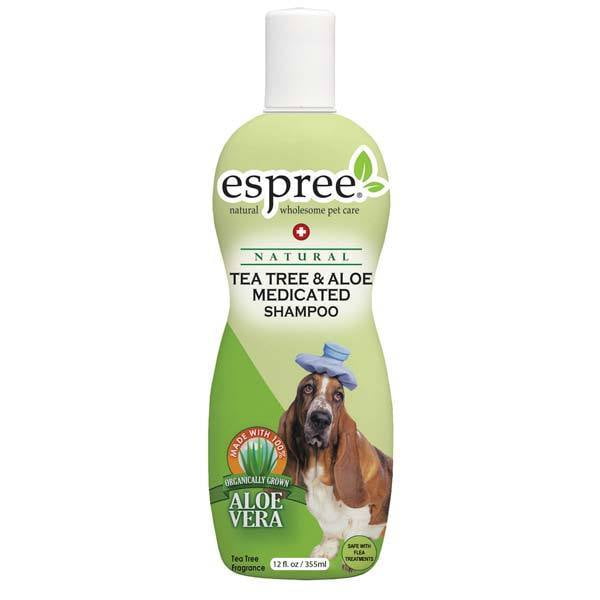Dog Shampoo Natural Tea Tree & Aloe For Dry Dogs Irritated Skin Coats