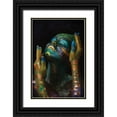 thumbnail image 1 of Kovalev, Ivan 17x24 Black Ornate Wood Framed with Double Matting Museum Art Print Titled - Fish and Oil, 1 of 4