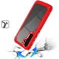 thumbnail image 3 of For Samsung s25/s24 Ultimate CaseX Transparent Hybrid Case with Metal Buttons And Camera Edges - Red, 3 of 3