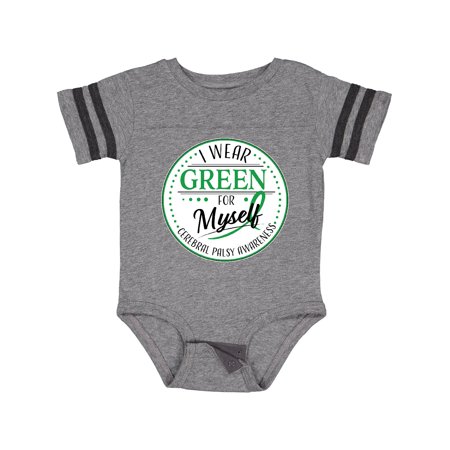 

Inktastic I Wear Green for Myself- Cerebral Palsy Awareness Gift Baby Boy or Baby Girl Bodysuit