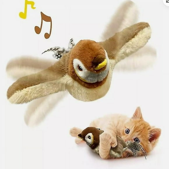 MesaSe Electronic Interactive flying bird cat toy hanging pet flapping wings Sparrow