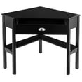 thumbnail image 1 of Patiojoy Corner Computer DeskTable Wood Workstation Black, 1 of 6