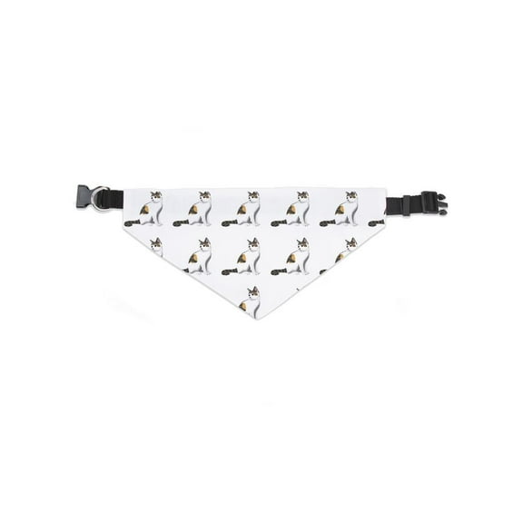 Sitting Tabby Cat Pattern Bandana  -Image by Shutterstock,  Large