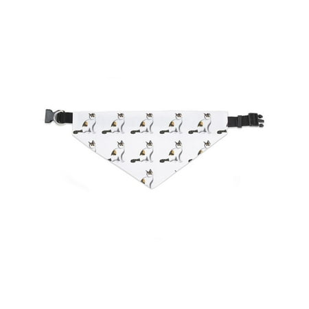 Sitting Tabby Cat Pattern Bandana -Image by Shutterstock Large