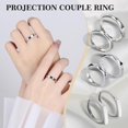 thumbnail image 3 of Clearance Now! I Love You-Secret Projection Couple Rings Lovers Gift K5F4, 3 of 8