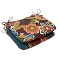 thumbnail image 1 of Pillow Perfect Coussins d'Assise d'Angle Ronds Outdoor/Indoor Annie Chocolat/westport, Réversible, 2 Pièces, 1 of 4